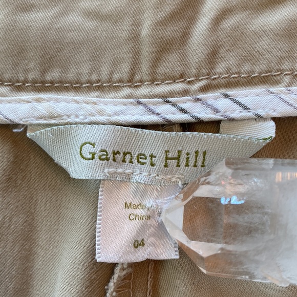 Garnet Hill Lightweight Cotton Khaki Shorts - Picture 4 of 7